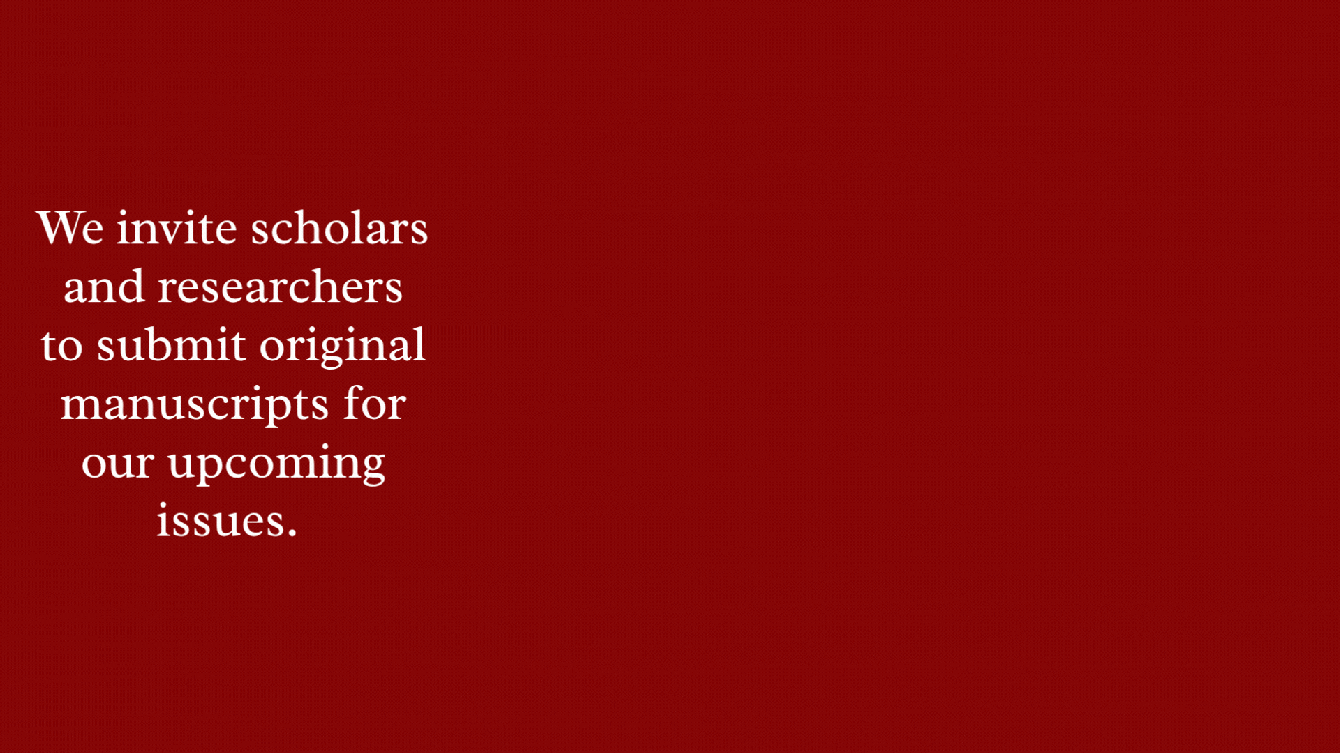 Permalink to: Call for Papers for 2026 Publications